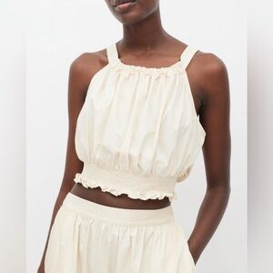 XIRENA Halter Top Blouse in Cream Medium